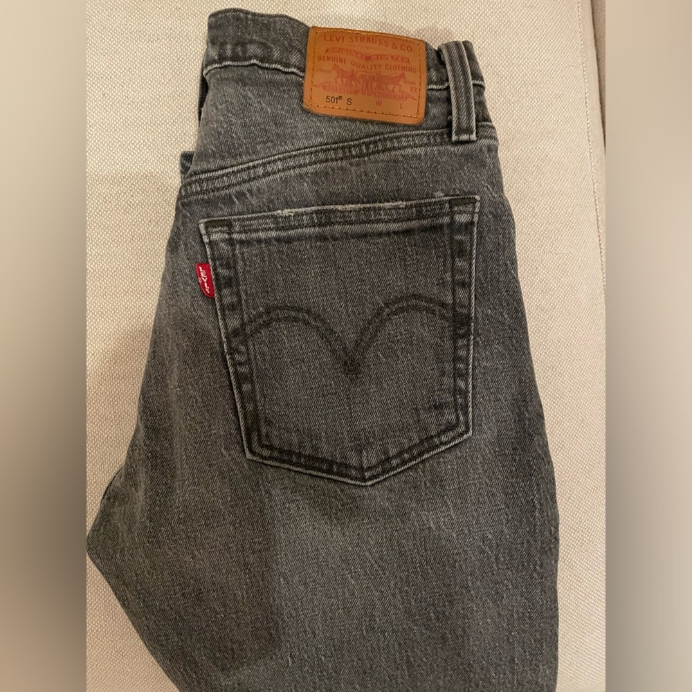 Levi’s 501 skinny black/grey